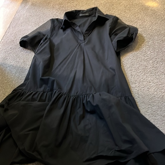 S. Deer concept women size M medium solid mesh sleeve shirt mini dress s222k1215 - Picture 2 of 2